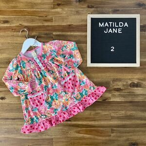 NEW Matilda Jane Wonderment Pink Floral Polka Dot Always Dreaming Nightie 2